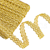 11M Polyester Wavy Lace Ribbon OCOR-WH0088-26A-1
