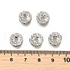 Brass Grade A Crystal Rhinestone Spacer Beads RB-A006-10MM-N-4