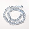 Electroplated Synthetic Quartz Bead Strands EGLA-J061-8mm-AB02-2
