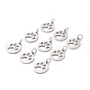 Non-Tarnish 304 Stainless Steel Pendants STAS-Q201-T455S-3