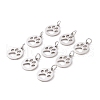 304 Stainless Steel Pendants STAS-Q201-T455S-3