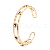 Evil Eye Enamel Bangles for Men Women BJEW-F417-18F-G-RS-3