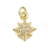 Brass Micro Pave Cubic Zirconia Pendants KK-Z100-14G-1