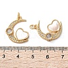Brass Micro Pave Cubic Zirconia Pendants KK-U070-03B-G-3