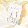 304 Stainless Steel Dangle Earrings EJEW-R015-01P-01-3