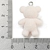 Flocking Resin Cute Pendants RESI-L043-01P-06-3