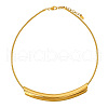 304 Stainless Steel Curved Tube Round Snake Chain Necklaces for Women FS-WG91F2E-02-4