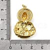 Brass Micro Pave Cubic Zirconia Pendants KK-S523-20G-B-3