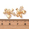 Brass Micro Pave Cubic Zirconia Pendants KK-Z112-11G-3