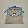 201 Stainless Steel Lotus Link Bracelets WGDDDBE-06-1