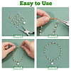 SUPERFINDINGS 12Pcs 3 Styles Brass Fold Over Clasps Sets FIND-FH0010-54-5