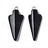Synthetic Black Stone Pendants G-S356-15A-2