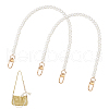   2Pcs Plastic Imitation Pearl Bead Bag Straps FIND-PH0008-18B-1