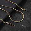 1.5MM 304 Stainless Steel Snake Chain Necklaces for Women Men STAS-V011-04C-G-1