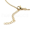 Golden Plated Brass Micro Pave Cubic Zirconia Pendant Necklaces NJEW-L178-02G-02-3
