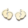 1st Mother's Day Jewelry 201 Stainless Steel Charms STAS-T044-208G-2