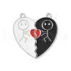 Alloy Enamel Split Pendants FIND-H047-05P-01-1