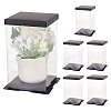 Folding Clear Plastic Gift Storage Boxes CON-WH0106-09B-1