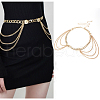 Flat Round Alloy Curb Chain Waist Beads FS-WGC6A1A-01-3