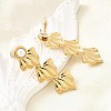 304 Stainless Steel Plstic Imitation Pearl Tassel Stud Earrings for Women EJEW-U068-04G-3