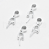 Anti-Tarnish Rhodium Plated Sterling Silver Pendant Bails STER-E050-02P-1