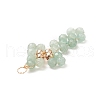 Natural Mixed Stone Copper Wire Wrapped Pendants PALLOY-JF02014-4