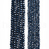 Electroplate Glass Beads Strands EGLA-A044-P6mm-A16-2