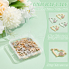 Unicraftale 48Pcs 2 Colors Alloy Rhinestone Links/Connectors FIND-UN0016-40-5