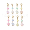Acrylic Star Pendant Decorations HJEW-JM02930-01-1