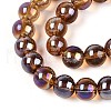 Electroplate Transparent Glass Beads Strands GLAA-T032-T8mm-AB23-3