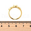 Teardrop 925 Sterling Silver Cubic Zirconia Adjustable Cuff Rings for Women RJEW-S631-02G-5