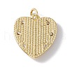 Brass Micro Pave Clear Cubic Zirconia Pendants KK-I692-03G-02-2