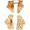 Ginkgo Leaf Alloy Cuff Bangles & Stud Earrings Sets FS-WGAE903-01-5