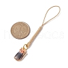 Golden Alloy Enamel Mobile Straps HJEW-JM02063-5