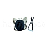 Butterfly Alloy Rhinestone Car Air Vent Clips AUTO-PW0001-02C-2