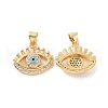 Brass Micro Pave Cubic Zirconia Pendants ZIRC-P106-42G-1