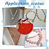   6Pcs 3 Styles 925 Sterling Silver Heart Charms with Jump Rings STER-PH0002-29-6