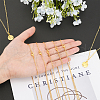 Brass Cable Chains Necklace Making MAK-PH0004-25G-3