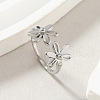 304 Stainless Steel Open Cuff Rings for Women FS-WG642B9-01-1