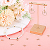 Beebeecraft 10Pcs Brass Clear Cubic Zirconia Tiny Cross Charms KK-BBC0015-92-4