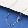 Tarnish Resistant 304 Stainless Steel Cable Chain Necklaces NJEW-M124-01P-1