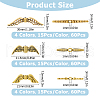  180Pcs 12 Styles Tibetan Style Alloy Beads FIND-NB0005-06-2