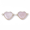 Natural Rose Quartz Links G-R469-04D-2