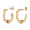 PVD Vacuum Plating 201 Stainless Steel Stud Earrings EJEW-I309-56B-G-1