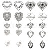 SUNNYCLUE 80Pcs 10 Styles Tibetan Style Alloy Pendants FIND-SC0007-73-1