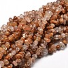 Natural Rutilated Quartz Chip Beads Strands G-E271-91-1