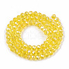 Electroplate Glass Beads Strands EGLA-A034-T1mm-B20-2
