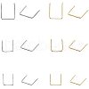 Brass Square Buckle KK-PH0001-22-1