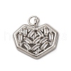 Brass Micro Pave Cubic Zirconia Pendants KK-P308-17P-1
