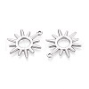 304 Stainless Steel Pendants STAS-T065-06P-2